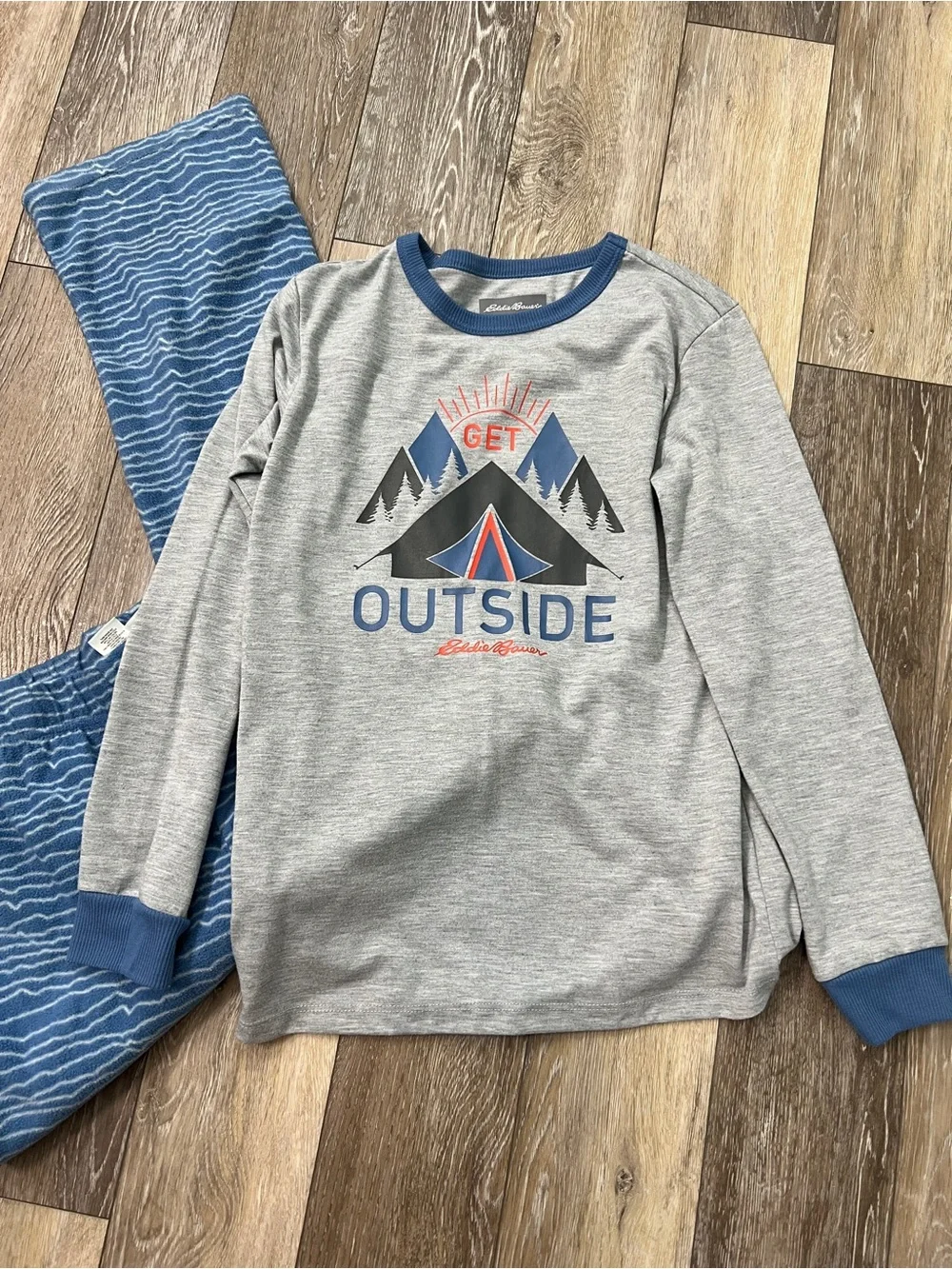 Eddie Bauer boy long sleeve fleece pajamas